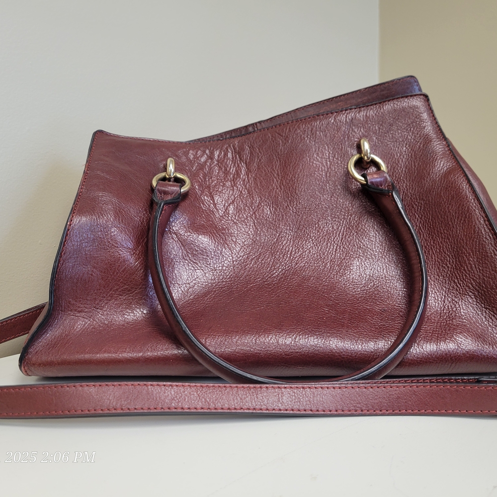 Wilsons Leather Brown Tote Bag Structured Design